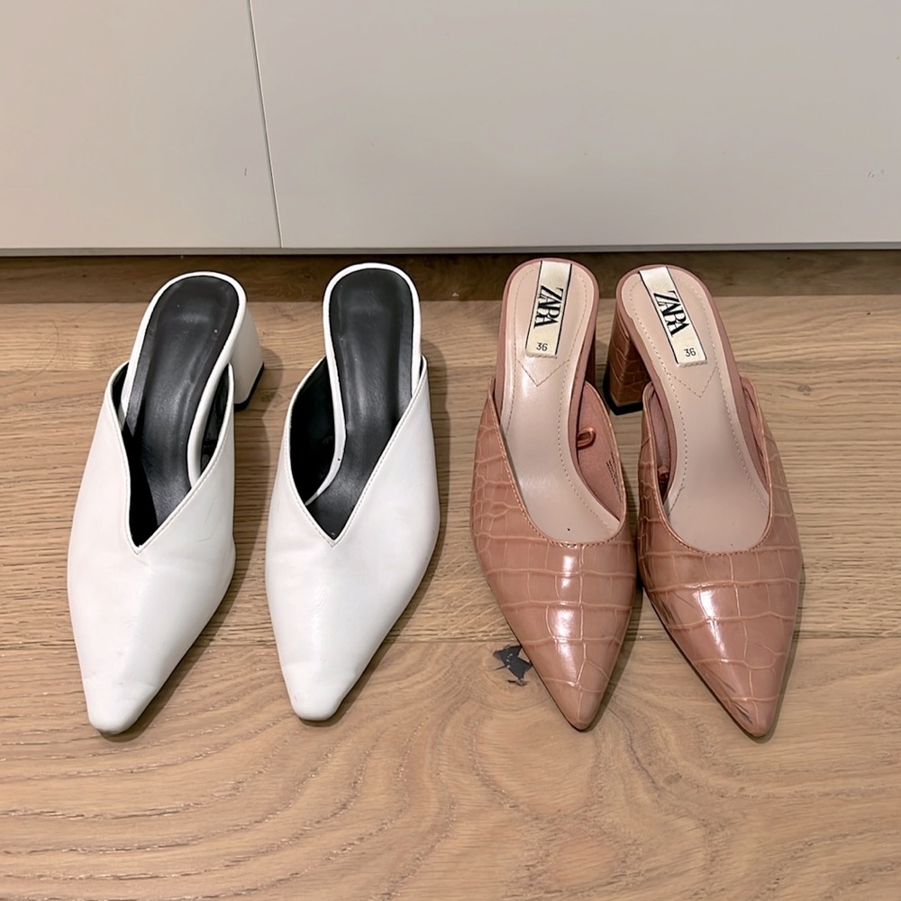 Zara Chunky Low heels Bundle